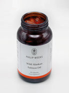 Philip Weeks Wild Alaskan Salmon Oil top of bottle
