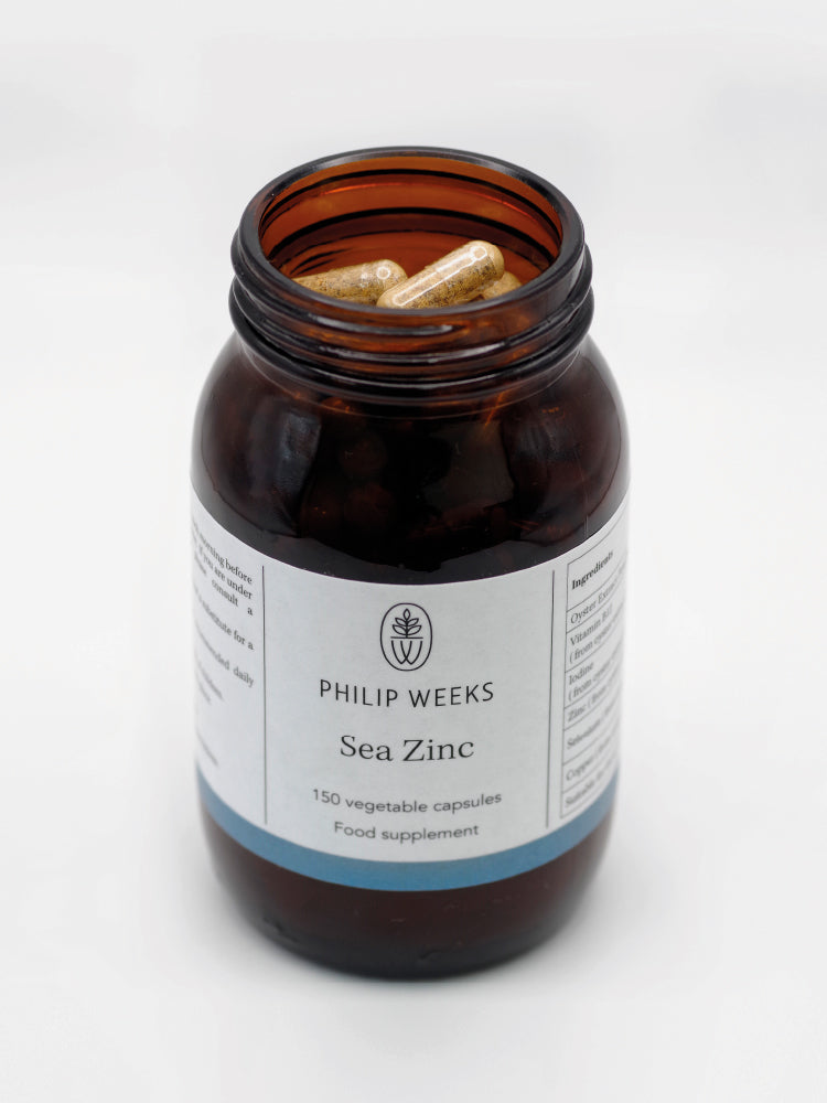 Philip Weeks Sea Zinc top of bottle